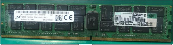 Depot International Remanufactured HPE 128GB (1x128GB) Octal Rank x4 DDR4-2666 CAS-22-19-19 3DS Load Reduced Memory Kit