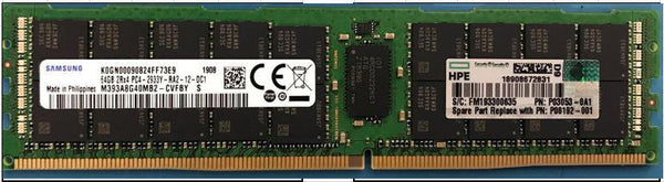 Depot International Remanufactured HPE 64GB (1x64GB) Dual Rank x4 DDR4-2933 CAS-21-21-21 Registered Smart Memory Kit