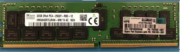 HP Enterprise OEM HPE 32GB (1x32GB) Dual Rank x4 DDR4-2933 CAS-21-21-21 Registered Smart Memory Kit