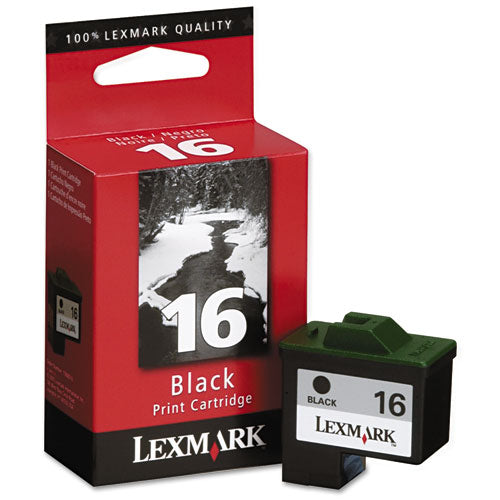 Lexmark 16 Black Ink Cartridge, Lexmark 10N0016
