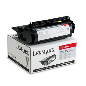 Lexmark 12A5745 Black, High Yield Toner Cartridge