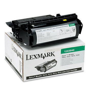 Lexmark 12A5840 Black, Standard Yield Toner Cartridge