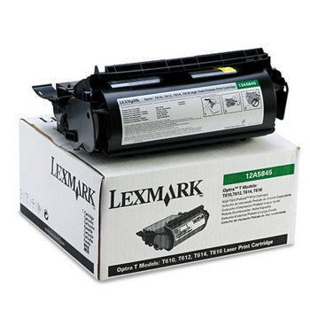 Lexmark 12A5845 Black, High Yield Toner Cartridge