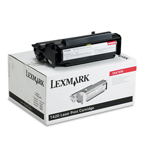 Lexmark 12A7315 Black, High Yield Toner Cartridge