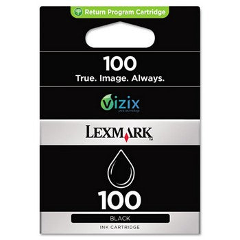 Lexmark 100 Black, Standard Yield Ink Cartridge, Lexmark 14N0820
