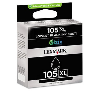 Lexmark 105XL Black, High Yield Ink Cartridge, Lexmark 14N0822