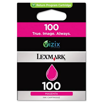 Lexmark 100 Magenta, Standard Yield Ink Cartridge, Lexmark 14N0901