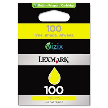 Lexmark 100 Yellow, Standard Yield Ink Cartridge, Lexmark 14N0902