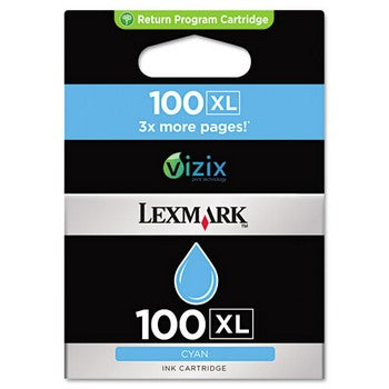 Lexmark 100XL Cyan, High Yield Ink Cartridge, Lexmark 14N1069