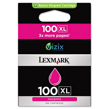 Lexmark 100XL Magenta, High Yield Ink Cartridge, Lexmark 14N1070