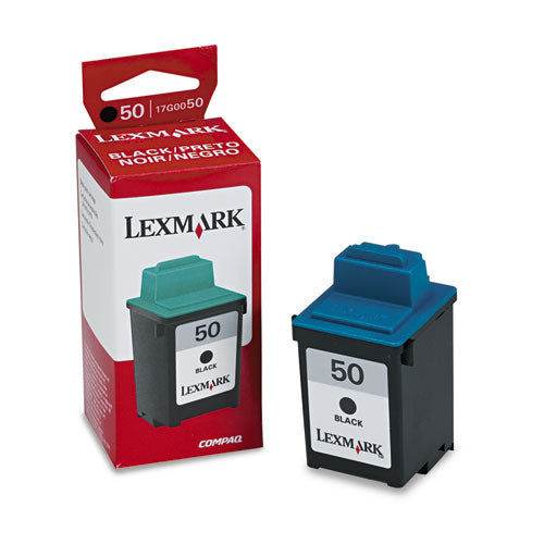 Lexmark 50 Black Ink Cartridge, Lexmark 17G0050
