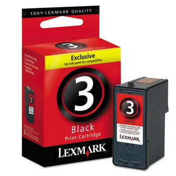 Lexmark 3 Black Ink Cartridge, Lexmark 18C1530
