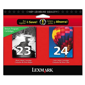 Lexmark 23/24 (18C1571) Ink Cartridge - Black/Color, Combo Pack