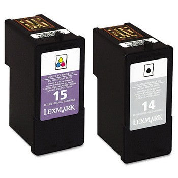 Lexmark 14 / 15 Black and Color, Combo Pack Ink Cartridge, Lexmark 18C2239