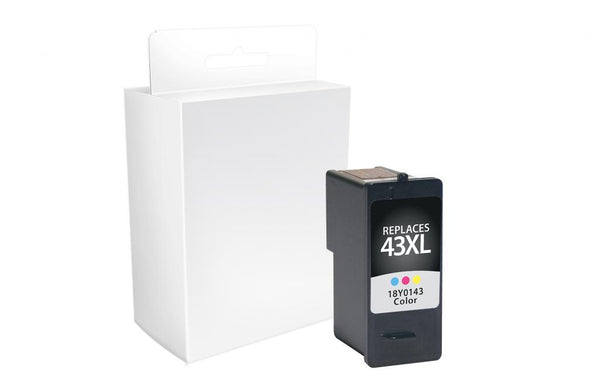 Remanufactured High Yield Color Ink Cartridge for Lexmark #43XL