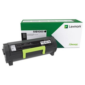 Lexmark 51B1000 Black, Standard Yield Toner Cartridge, Lexmark 51B1000
