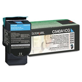 Lexmark C540A1CG Cyan, Return Program Toner Cartridge