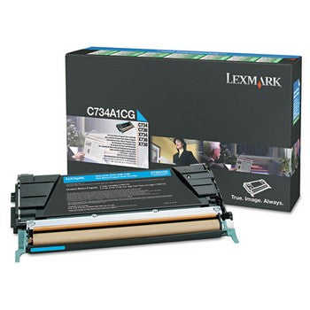 Lexmark C748H1CG Cyan, High Yield Toner Cartridge