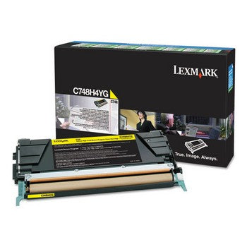 Lexmark C748 Yellow, High Yield Toner Cartridge, Lexmark C748H4YG