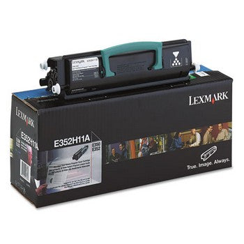 Lexmark E352H11A Black, High Yield Toner Cartridge