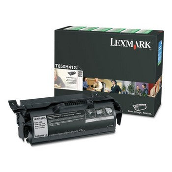 Lexmark T650 Black, High Yield Toner Cartridge, Lexmark T650H41G