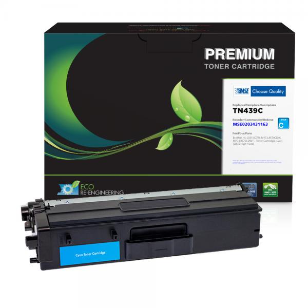 Remanufactured Ultra High Yield Cyan Toner Cartridge for Brother TN439C
