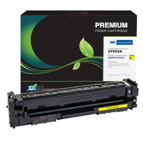 Remanufactured Yellow Toner Cartridge for HP CF502A (HP 202A)