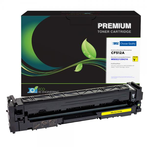 Remanufactured Yellow Toner Cartridge for HP CF512A (HP 204A)