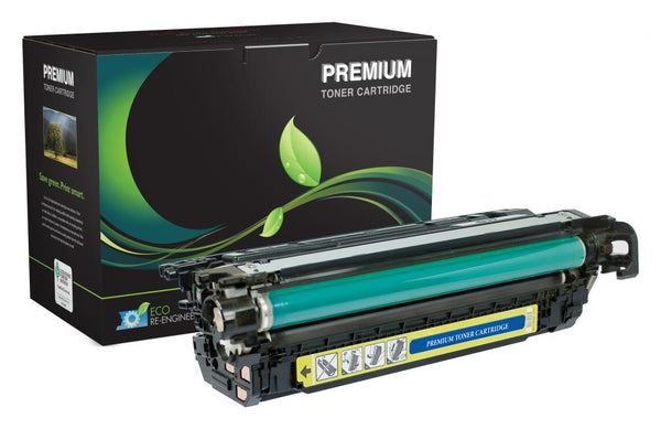 Remanufactured Extended Yield Yellow Toner Cartridge for HP CE262A (HP 648A)