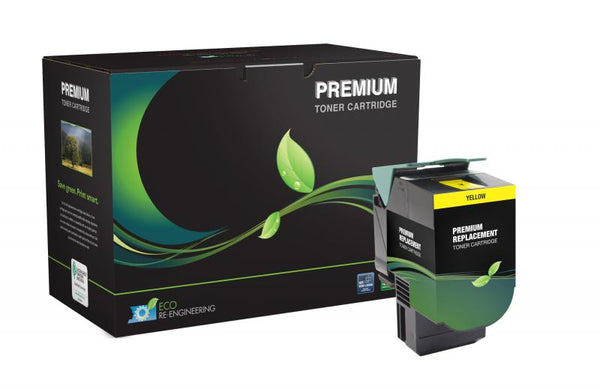 MSE Remanufactured Extra High Yield Yellow Toner Cartridge for Lexmark CS510
