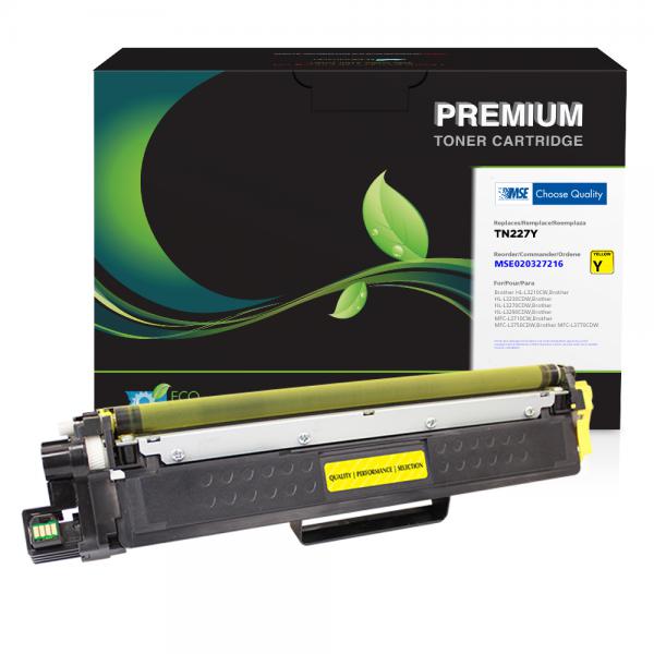 MSE Remanufactured High Yield Yellow Toner Cartridge for Brother TN227