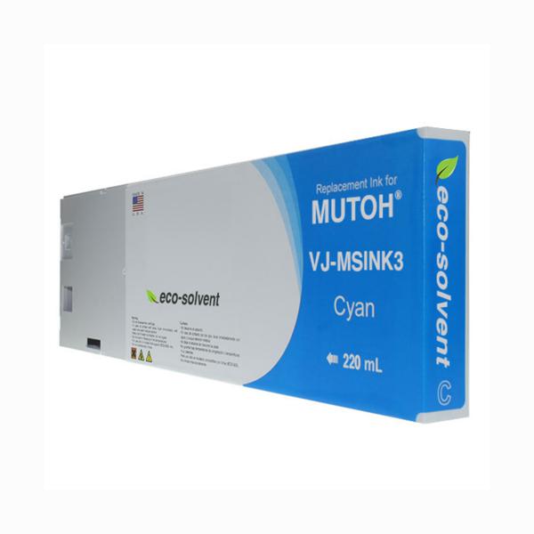 WF Non-OEM New Cyan Wide Format Inkjet Cartridge for Mutoh VJ-MSINK3A-CY220