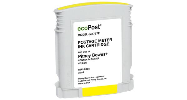 Remanufactured Postage Meter Yellow Ink Cartridge for Pitney Bowes 787-F
