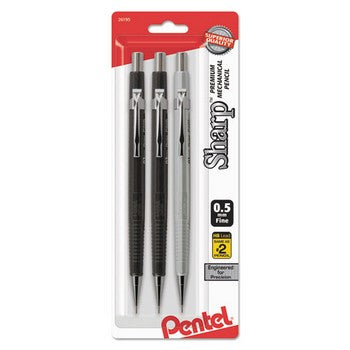 Sharp Mechanical Drafting Pencil, 0.5 mm, Assorted Barrels, 3/Pack