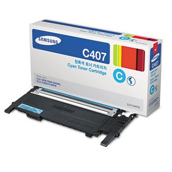 Samsung CLT-C407S Cyan Toner Cartridge, Samsung CLTC407S