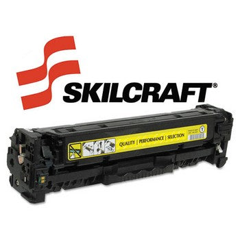 Compatible HP 304A Yellow, Standard Yield Toner Cartridge, SKILCRAFT SKL-CC532A