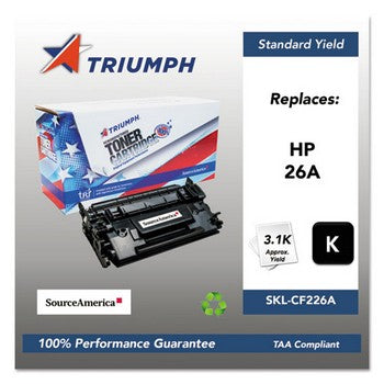 Triumph (HP 26A) Black Remanufactured, Standard Yield Toner Cartridge, Triumph CF226A