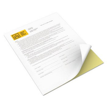Xerox 8.5x11 white / canary Carbonless paper