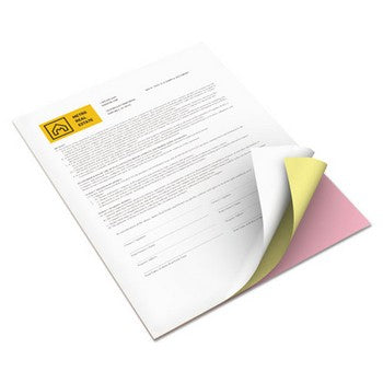 Xerox 3R12424 8.5 x 11 inch Premium Digital Carbonless Paper, Pink/Canary/White