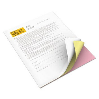 Xerox 3R12426 8.5 x 11 inch Premium Digital Carbonless Paper, White/Canary/Pink