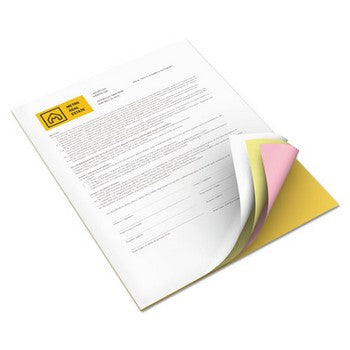Xerox 3R12856 Goldenrod/Pink/Canary/White, 1250 Sets Carbonless Paper