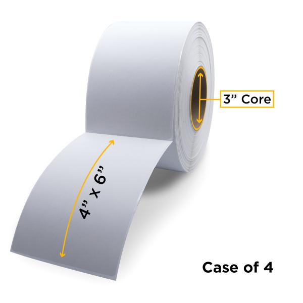 Clover Imaging Non-OEM New Direct Thermal Label Roll 3.0" ID x 8.0" Max OD for Industrial Barcode Printers