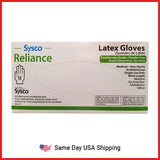 Disposable Latex Hand Gloves - 100PK - Same Day USA Shipping